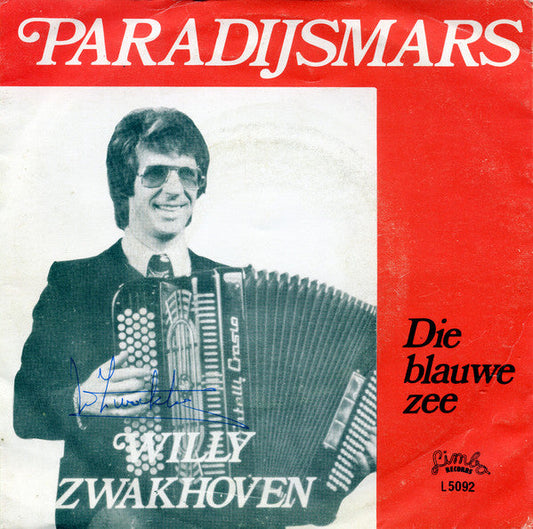 Willy Zwakhoven - Paradijsmars 34749 Vinyl Singles Vinyl Goed / Hoes Goed