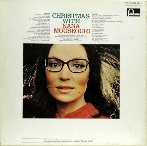 Nana Mouskouri - Christmas With (LP) 49357 Vinyl LP Vinyl Goed / Hoes Goed