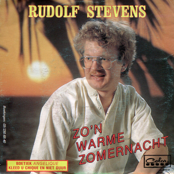 Rudolf Stevens - Zo'n Warme Zomernacht 37009 Vinyl Singles Vinyl Goed / Hoes Goed