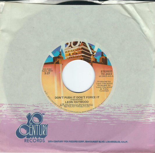 Leon Haywood - Don't Push It Don't Force It 36312 Vinyl Singles Vinyl Goed / Hoes Generic