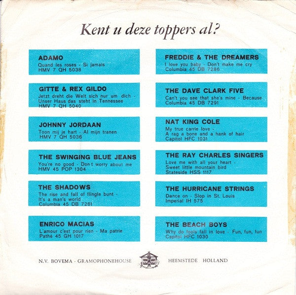 Adamo - Another Love Affair Vinyl Singles Vinyl Zeer Goed / Hoesje Goed "VINYLSINGLES.NL"