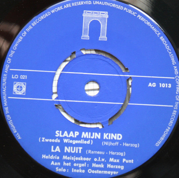 Meisjeskoor Heldria - Van U Zou "K Willen Zingen 16959 Vinyl Singles EP Vinyl Goed / Hoes Goed