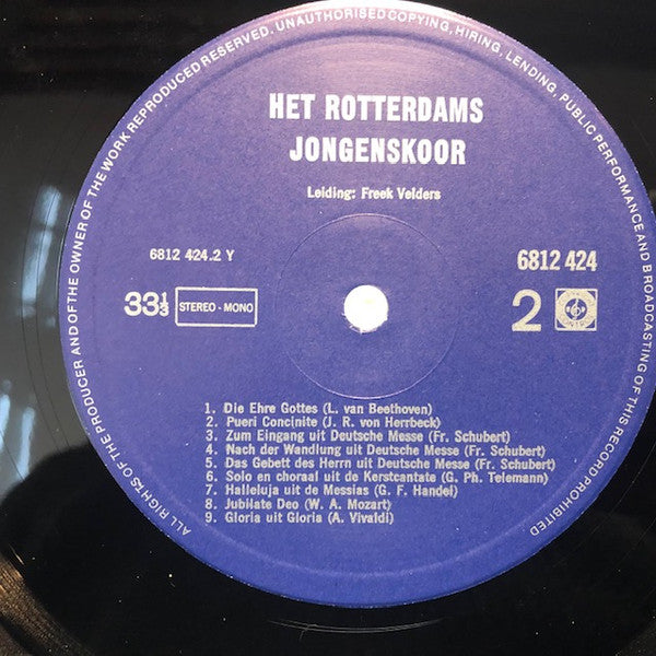 Rotterdams Jongenskoor - Het Rotterdams Jongenskoor (LP) 49197