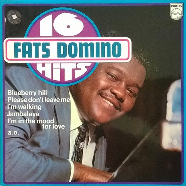 Fats Domino - 16 Fats Domino Hits (LP) Vinyl LP Vinyl Zeer Goed / Hoesje Goed "VINYLSINGLES.NL"