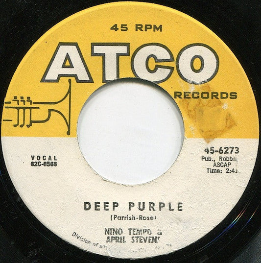 Nino Tempo & April Stevens - Deep Purple 15785 Vinyl Singles Vinyl Goed / Hoes Goed