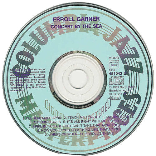 Erroll Garner - Concert By The Sea (CD) Compact Disc Goede Staat "VINYLSINGLES.NL"