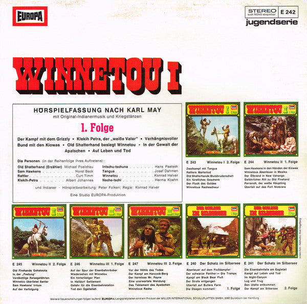 Karl May - Winnetou I 1. Folge (LP) 51998 Vinyl LP Vinyl Goed / Hoes Goed