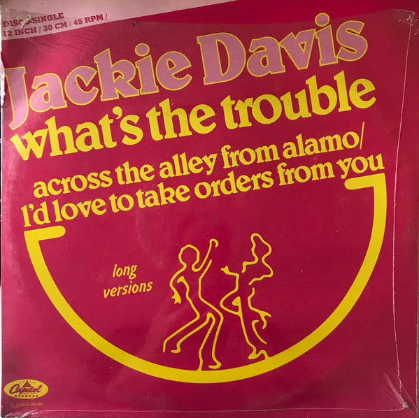 Jackie Davis - What's The Trouble (Maxi-Single) 43175 Maxi-Singles Vinyl Goed / Hoes Goed