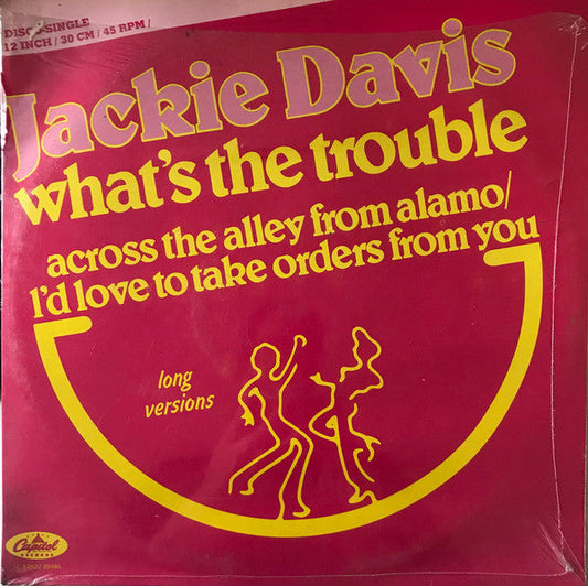 Jackie Davis - What's The Trouble (Maxi-Single) 43175 Maxi-Singles Vinyl Goed / Hoes Goed