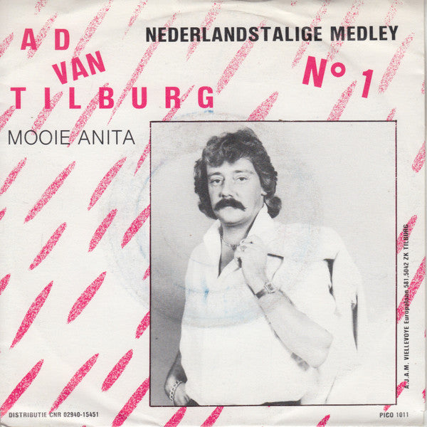 Ad Van Tilburg - Nederlandstalige Medley N° 1 Vinyl Singles Vinyl Zeer Goed / Hoesje Goed "VINYLSINGLES.NL"