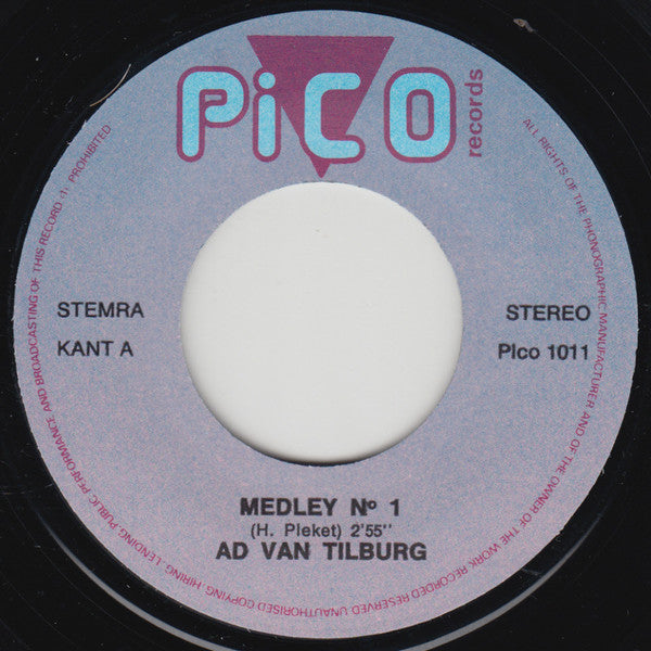Ad Van Tilburg - Nederlandstalige Medley N° 1 31221 Vinyl Singles Vinyl Goed / Hoes Goed