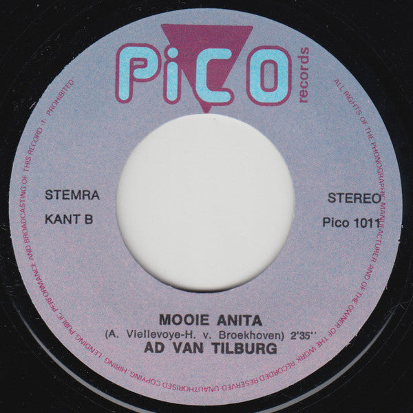 Ad Van Tilburg - Nederlandstalige Medley N° 1 31221 Vinyl Singles Vinyl Goed / Hoes Goed