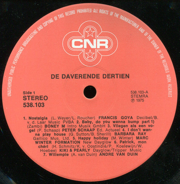 Various - De Daverende Dertien (LP) 40905