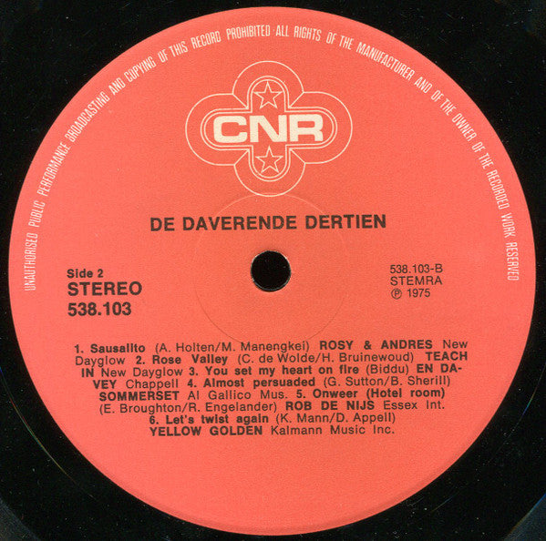 Various - De Daverende Dertien (LP) 40905