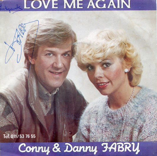 Danny & Conny Fabry, De Danny Fabry Band - Love Me Again 33546 Vinyl Singles Vinyl Goed / Hoes Goed