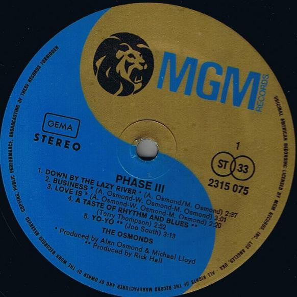 Osmonds - Phase III (LP) 49421
