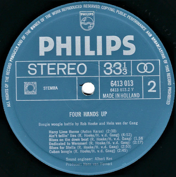 Rob Hoeke und Hein van der Gaag – Four Hands Up (LP) 45194