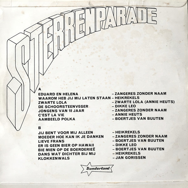 Various - Sterrenparade (LP) 44701 Vinyl LP Vinyl Goed / Hoes Goed