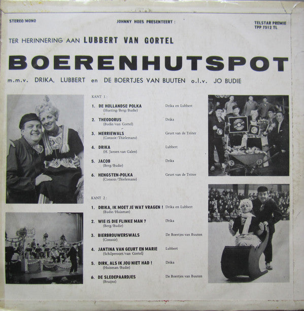 Boertjes Van Buuten - Boerenhutspot (LP) 43624 Vinyl LP Vinyl Goed / Hoes Goed