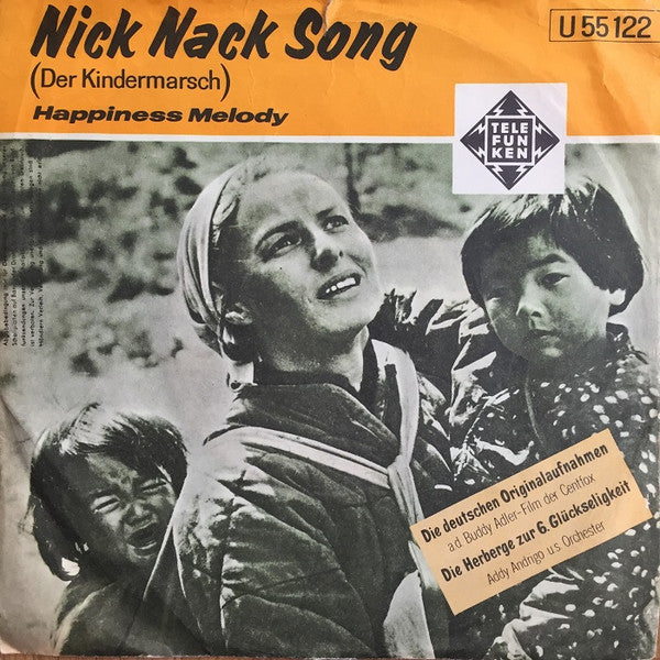 Addy Andrigo Und Sein Orchester - Nick Nack Song Vinyl Singles Vinyl Zeer Goed / Hoesje Goed "VINYLSINGLES.NL"
