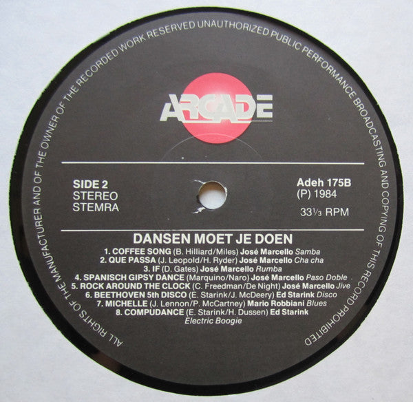 José Marcello, Mario Robbiani, Ed Starink – Dancing Must Do (LP) 42895