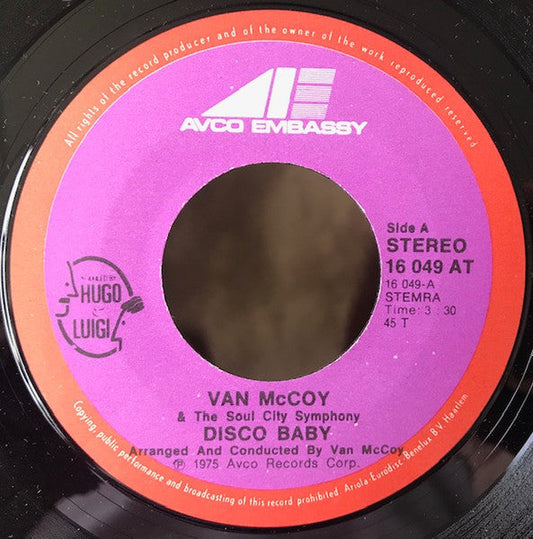 Van McCoy & The Soul City Symphony - Disco Baby 38713 Vinyl Singles Vinyl Goed / Hoes Generic