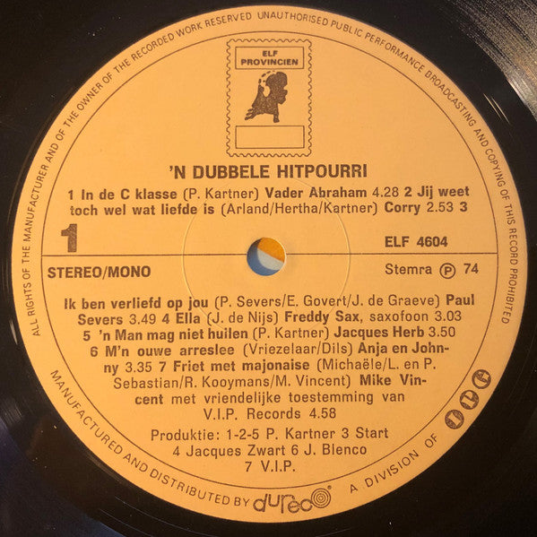 Various - Dubbele Hitpourri (LP) 49867 Vinyl LP Dubbel Vinyl Goed / Hoes Goed