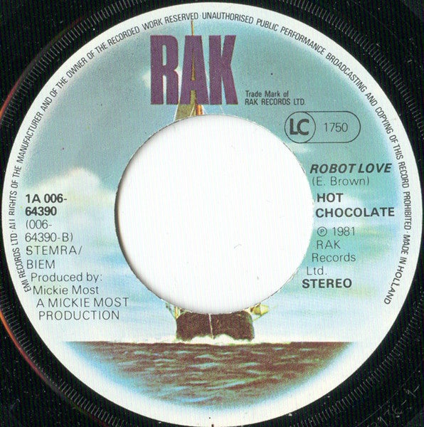 Hot Chocolate - You'll Never Be So Wrong 06035 Vinyl Singles Vinyl Goed / Hoes Goed