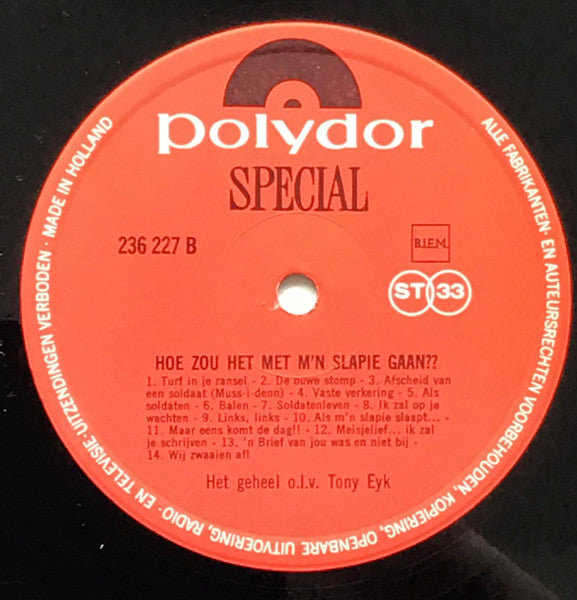 Annie Palmen, Joop de Knegt, Herman Emmink - Hoe Zou Het Met M'n Slapie Gaan (LP) Vinyl LP Vinyl Zeer Goed / Hoesje Goed "VINYLSINGLES.NL"