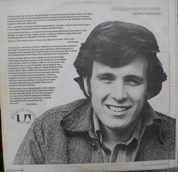 Don McLean - Tapestry (LP) Vinyl LP Vinyl Zeer Goed / Hoesje Goed "VINYLSINGLES.NL"