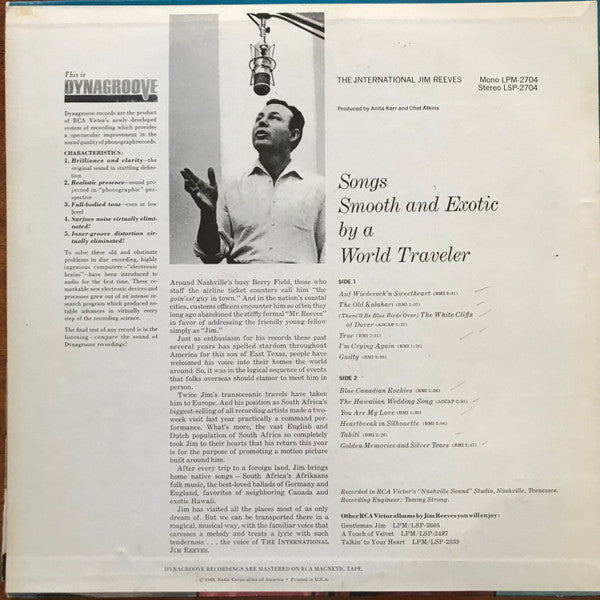 Jim Reeves - The International Jim Reeves (LP) 50206 Vinyl LP Vinyl Goed / Hoes Goed