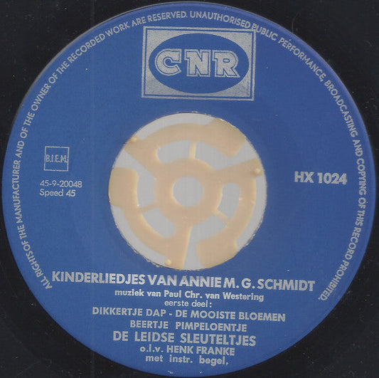 Leidse Sleuteltjes - Kinderliedjes Van Annie M.G. Schmidt 39675 Vinyl Singles EP Vinyl Goed / Hoes Generic