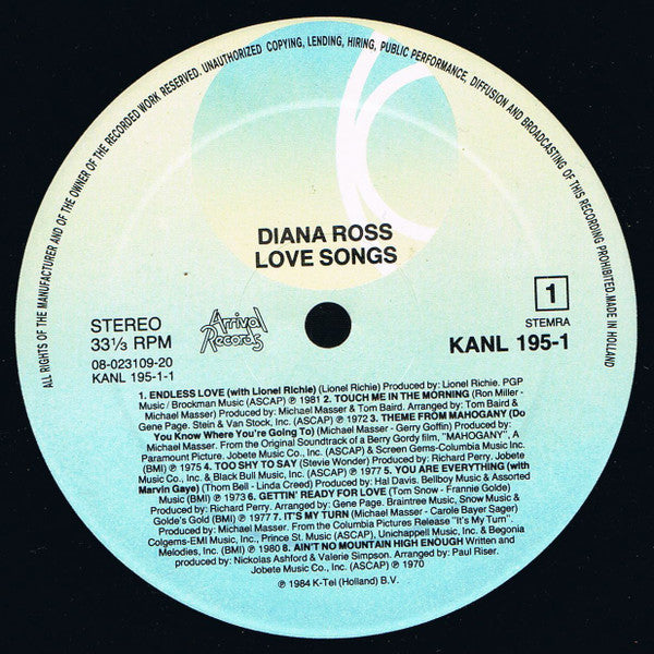Diana Ross – Love Songs (LP) 48585