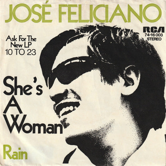 José Feliciano - She's A Woman 39601 Vinyl Singles Vinyl Goed / Hoes Goed