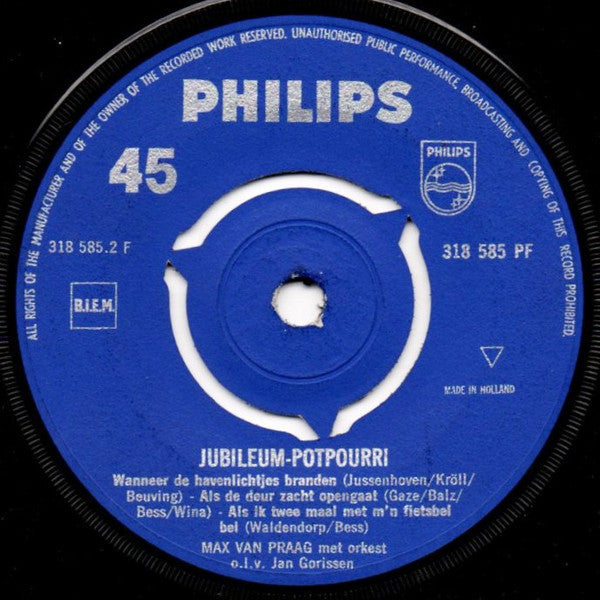 Max van Praag - Jubileum Potpourri 35734 Vinyl Singles Vinyl Goed / Hoes Generic