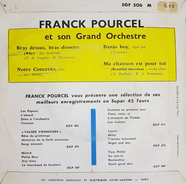 Franck Pourcel Et Son Grand Orchestre - Finies Les Vacances... 19272