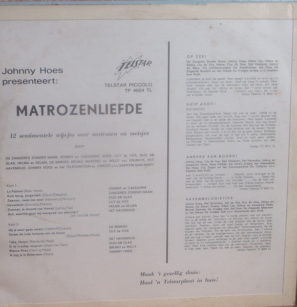 Various - Matrozenliefde (LP) 44695 Vinyl LP Vinyl Goed / Hoes Goed