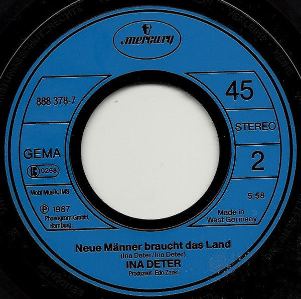 Ina Deter - Wenn Du So Bist Wie Dein Lachen Live 21605 Vinyl Singles Vinyl Goed / Hoes Goed