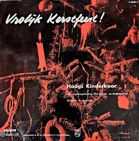 Haags Kinderkoor - Vrolijk Kerstfeest! (10") 50521 Vinyl LP 10" Vinyl Goed / Hoes Goed