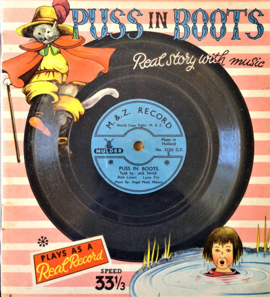 Jack Smith , Ann Lewis , Lynn Fry - Puss In Boots (Flexi-disc) 37424 Flexidisc Vinyl Goed / Hoes Goed
