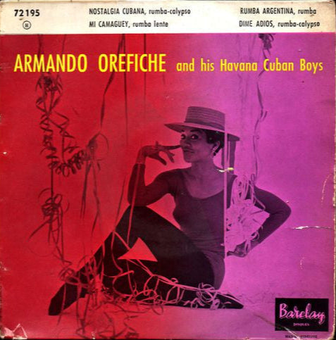 Armando Orefiche And His Havana Cuban Boys - Nostalgia Cubana Vinyl Singles Vinyl Zeer Goed / Hoesje Goed "VINYLSINGLES.NL"