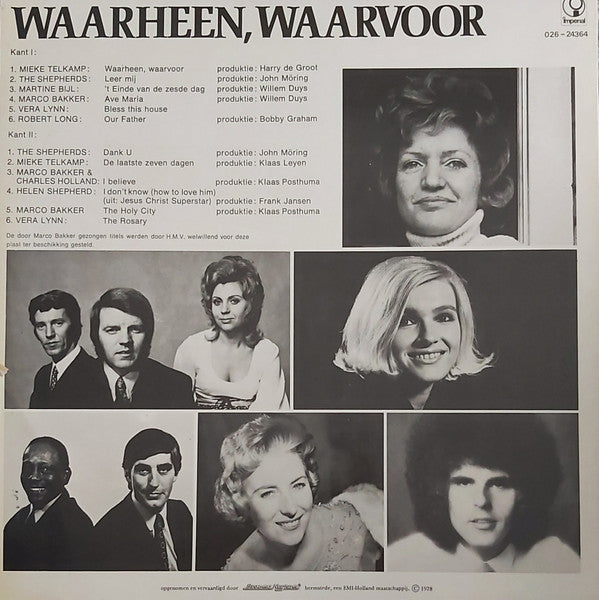 Various - Waarheen, Waarvoor (LP) 42400 Vinyl LP Vinyl Goed / Hoes Goed