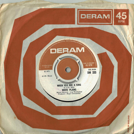 White Plains - When You Are A King 34134 Vinyl Singles Vinyl Goed / Hoes Generic