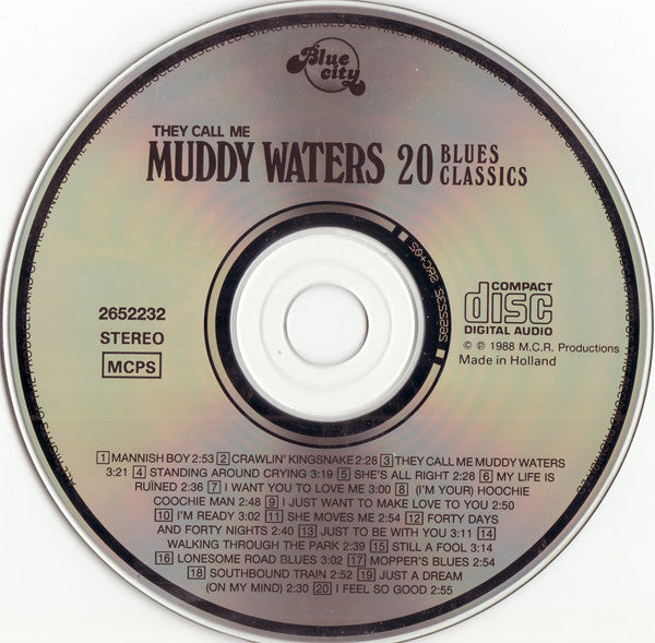 Muddy Waters - They Call Me Muddy Waters (20 Blues Classics) (CD) 70912 Compact Disc Goede Staat