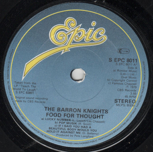 Barron Knights - Food For Thought 23605 Vinyl Singles Vinyl Goed / Hoes Goed