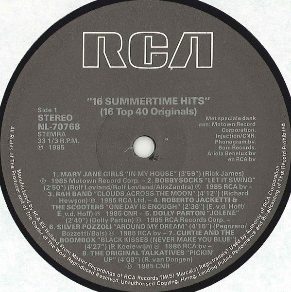 Various - 16 Summertime Hits (LP) 51252
