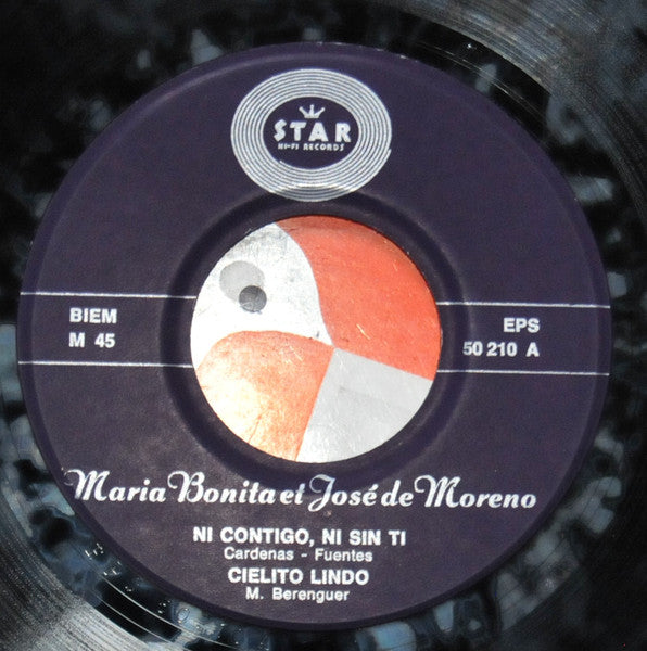 María Bonita Y José De Moreno - Ni Con Tico Ni Sin Ti 17031 Vinyl Singles EP Vinyl Goed / Hoes Goed