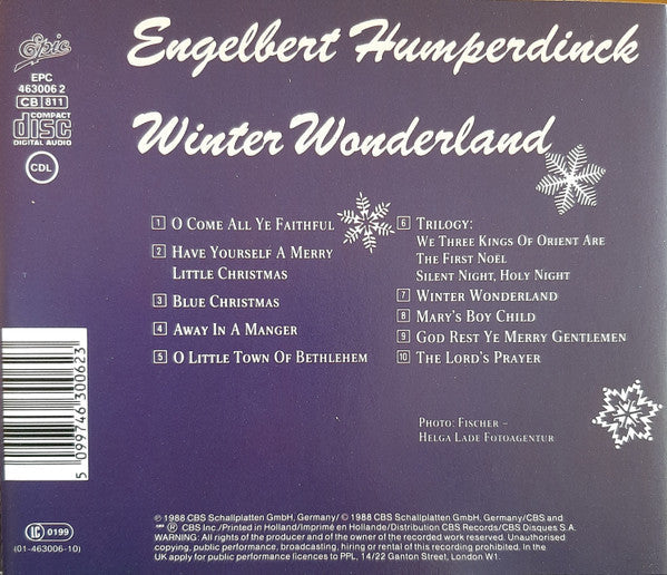 Engelbert Humperdinck - Weihnachten Mit Engelbert (CD) 70405 Compact Disc Goede Staat