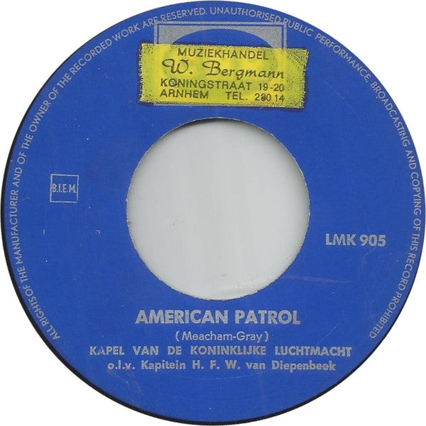 Kapel Van De Koninklijke Luchtmacht - American Patrol 29298 Vinyl Singles EP Vinyl Goed / Hoes Goed