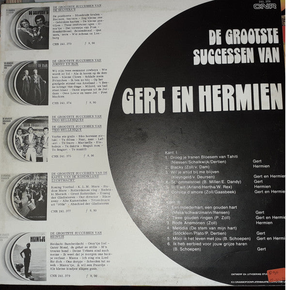 Gert En Hermien - De Grootste Successen Van Gert & Hermien (LP) Vinyl LP Vinyl Zeer Goed / Hoes Goed "VINYLSINGLES.NL"